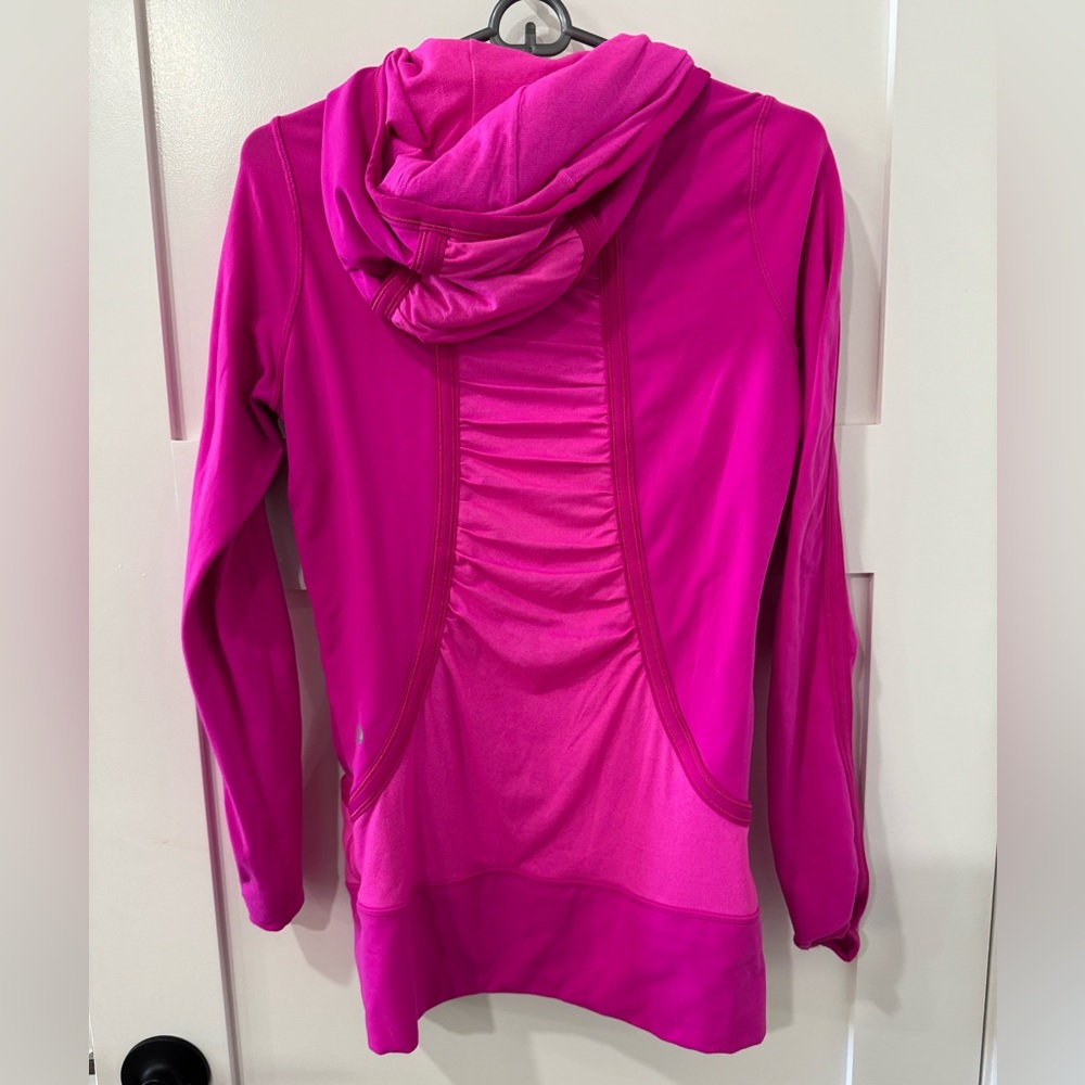 Lululemon Pure Balance Paris Pink Zip-Up Hoodie Jacket. Size 6 - Picture 3 of 7
